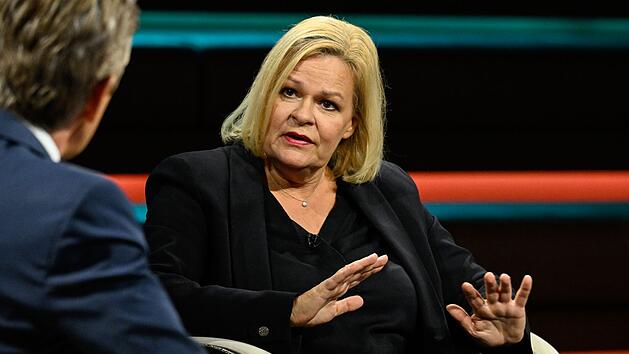 Bei "Markus Lanz" z&auml;hlte Nancy Faeser die vielen Erfolge auf, die sie ihrer Meinung nach als Bundesinnenministerin f&uuml;r sich verbuchen konnte.