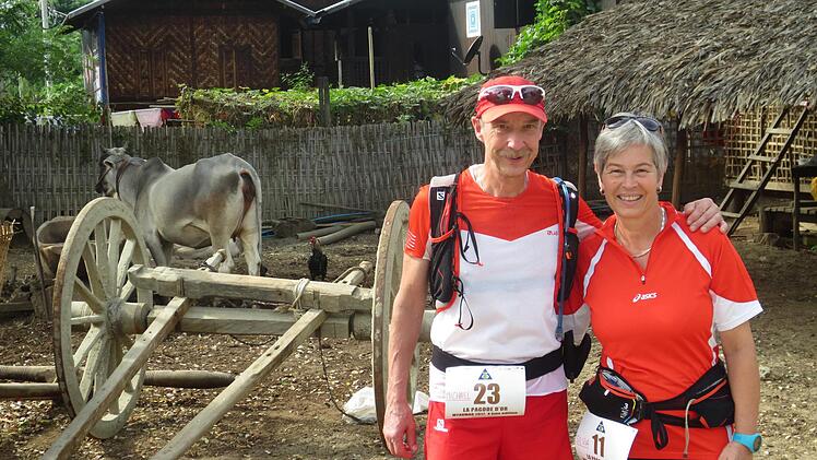 Meisterten den Extremlauf in Myanmar: das Ludwigschorgaster Ehepaar Michael und Silvia Kraus.