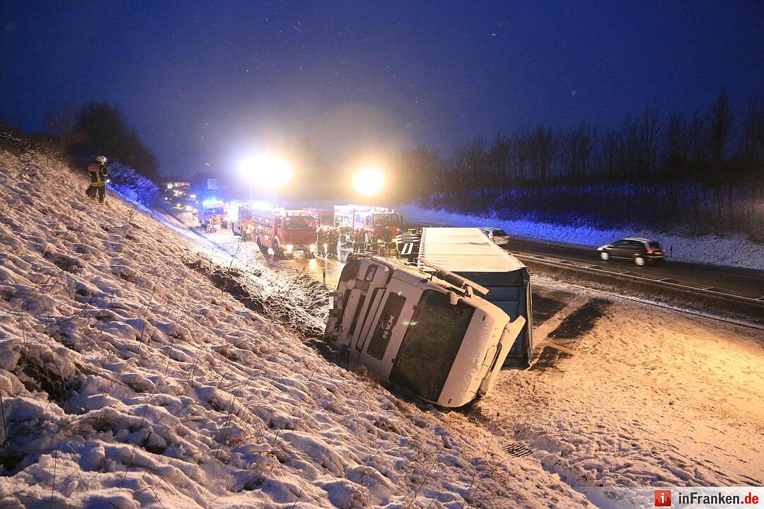 Unfall auf der A73 bei Hirschaid