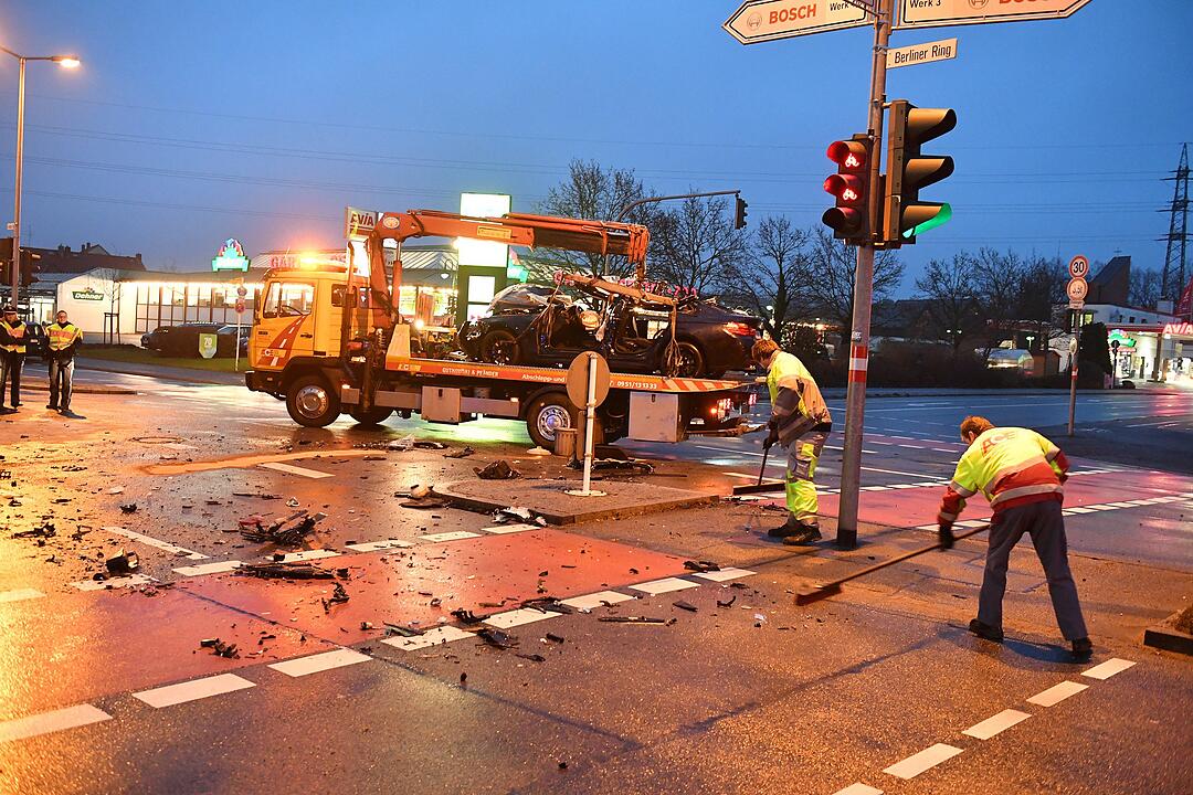 Schwerer Unfall auf dem Berliner Ring in Bamberg