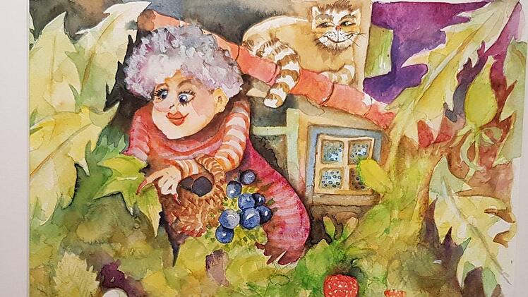 Bilder von Eva Feichtinger sind gegenwärtig bei der Ausstellung im Hexen-Dokumentationszentrum in Zeil zu sehen. Die Ausstellung ist bis zum Herbst zu sehen.