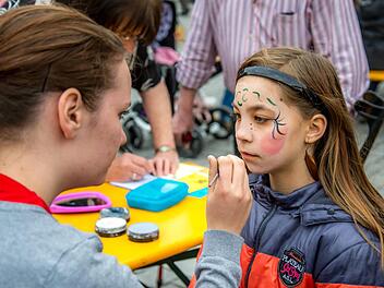 Ab 10 Uhr beginnt ein abwechslungsreiches Programm, wie zum Beispiel das Kinderschminken. Foto: Sascha Ott