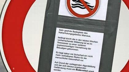 An der Kieswäsch ist das Baden ab sofort verboten. Foto: Katrin Geyer
