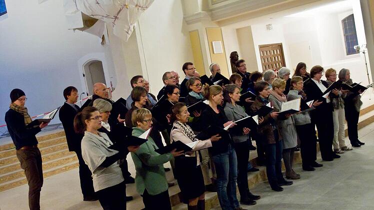 Impressionen vom Baustellenkonzert in der Coburger Morizkirche. Foto: Jochen Berger