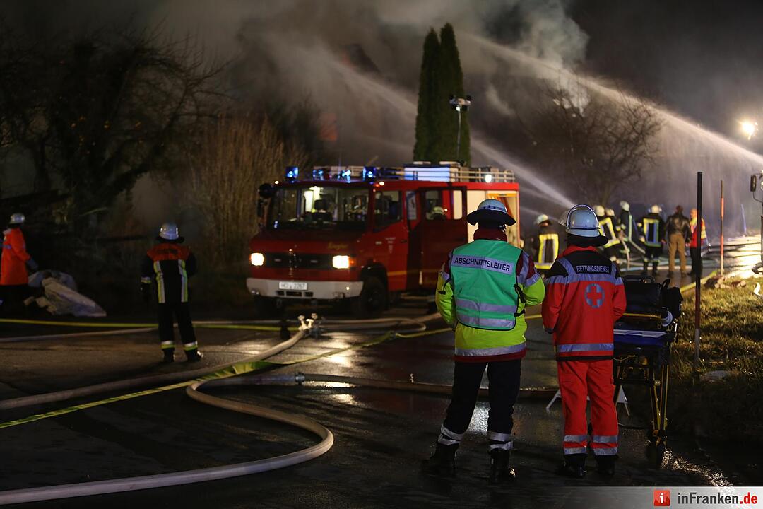 Bauernhof in Weißdorf bei Hof brennt ab