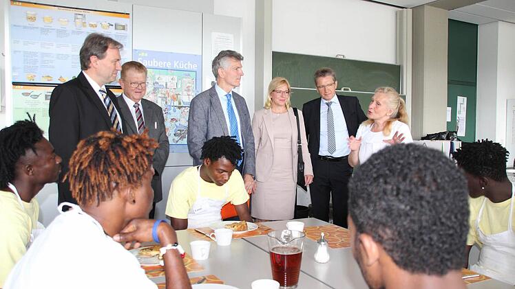 In der Schulküche der Berufsschule  Foto: Friedwald Schedel