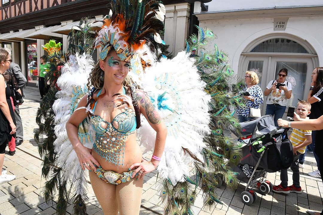 Umzug beim Samba-Festival in Coburg