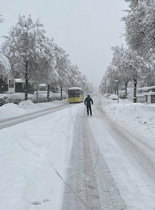 Wintereinbruch in Süddeutschland - Garmisch-Partenkirchen