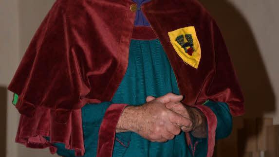 Werner Vogel in historischem Kostüm. Foto: Björn Hein