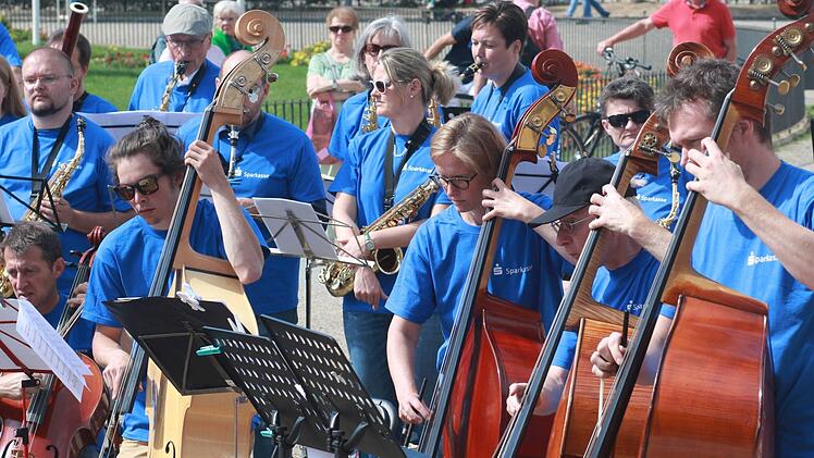 Impressionen vom ersten Symphonic Mob Bayerns auf dem Coburger SchlossplatzFoto: Jochen Berger