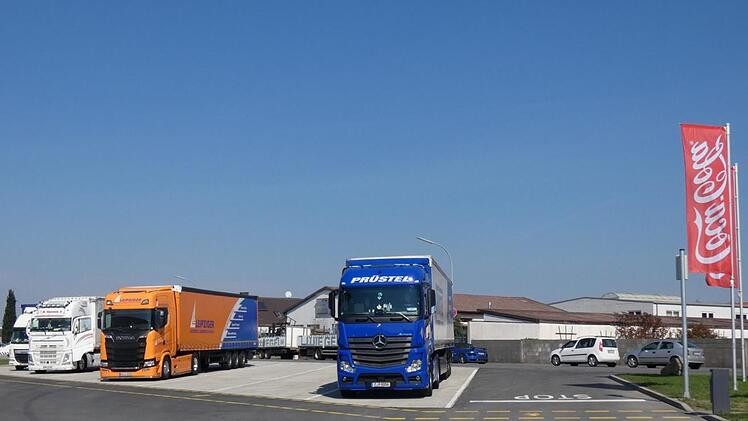Eines der unterirdischen Regenrückhaltebecken liegt unter dem neuen Lkw-Parkplatz.