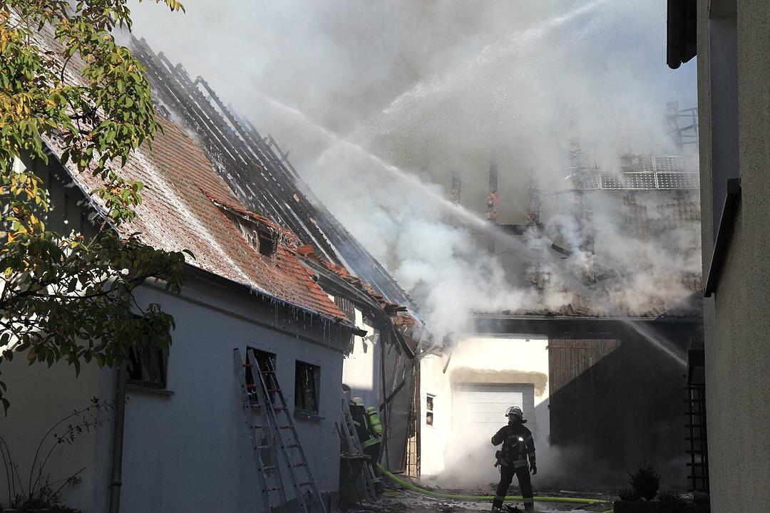Brand in Schweinestall in Herzogenaurach