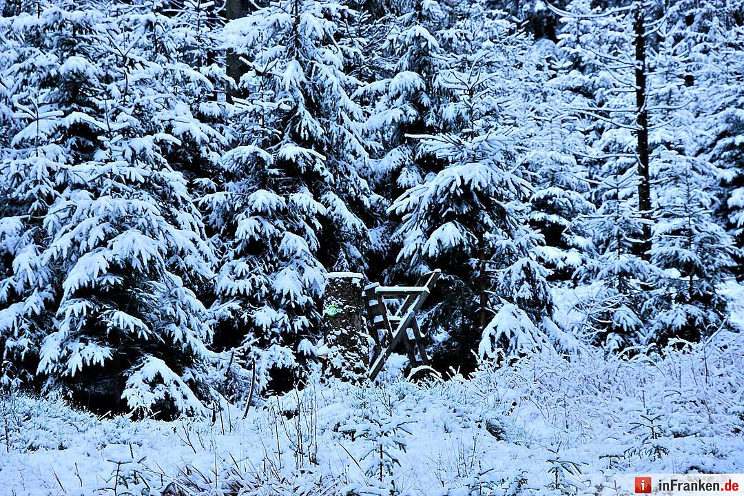 Schnee im Fichtelgebirge