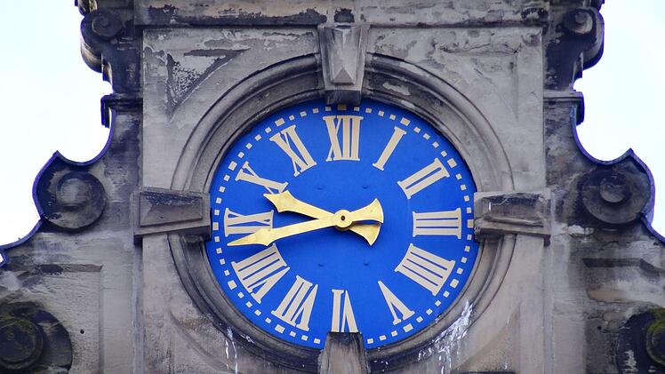 Uhr an der Rückert-Schule in CoburgFoto: Jochen Berger