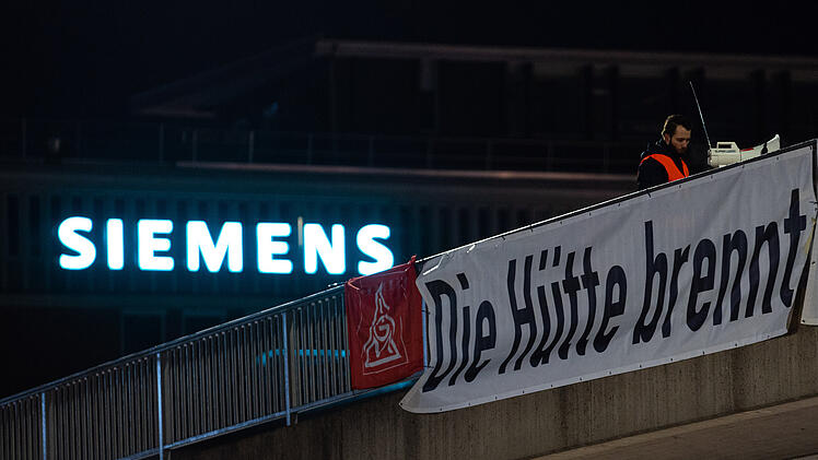 Siemens - Protest in N&uuml;rnberg der IG-Metall