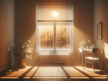 Hitzeschäden am Fenster