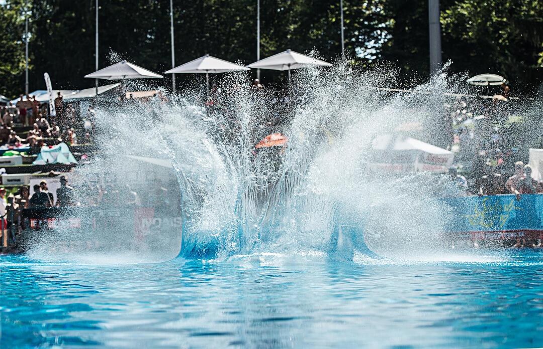 Weltmeisterschaft in der Funsportart Splashdiving