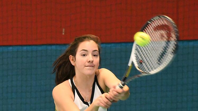 Die Fuchsstädterin Anne Knüttel, hier bei den Eckstein Open 2018 in Bad Kissingen, ist wieder Deutsche Meisterin im Doppel.Hopf