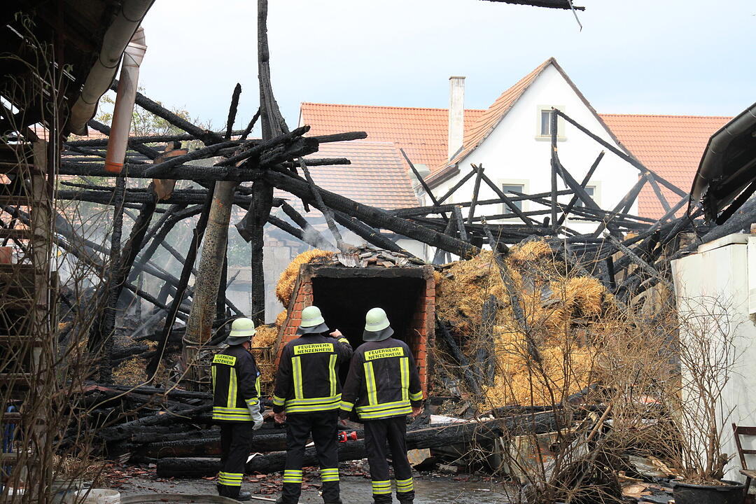 Scheunenbrand Nenzenheim