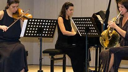 Nancy Benda, Denise Benda und Isabel Schmitt gaben ein umjubeltes Konzert in Bad Bocklet auf. Foto: Björn Hein