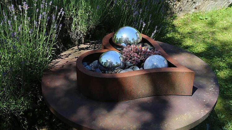 Impressionen aus Carmen Kunerts Gartenatelier in Thurnau. Foto: Barbara Herbst