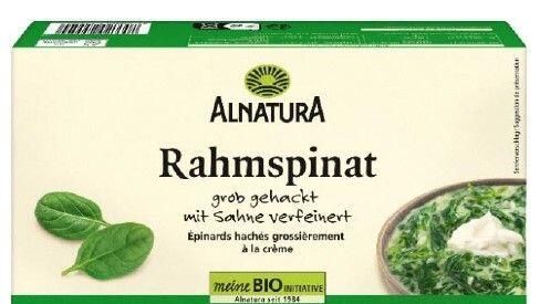 Tiefgekühlter Rahmspinat von Alnatura zurückgerufen