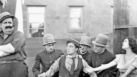 Buster Keaton im Stummfilm "Der Sündenbock" Repro und Foto: privat