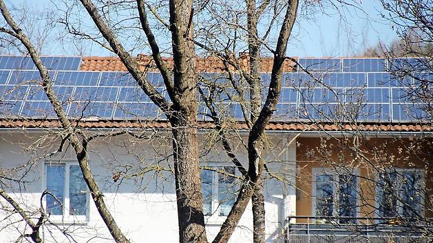 Die Photovoltaik-Anlage in der Nikolaussiedlung in Kronach Fotos: privat