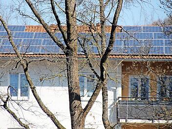 Die Photovoltaik-Anlage in der Nikolaussiedlung in Kronach Fotos: privat