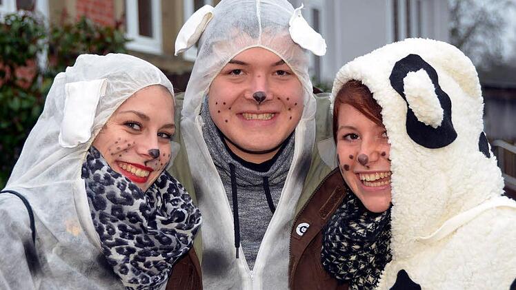 Trotz Regen gute Laune in Oehrberg. Foto: Peter Rauch