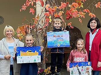 Für das Titelbild wurde wieder ein Malwettbewerb durchgeführt: Sonja Erdel, Gewinner Maximilian Hellmuth, Maya Kemlein, Matilda Singer, Gabriele Gruschwitz.