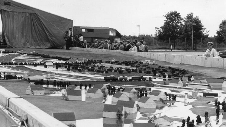 Hier wird das Modell geflutet. Foto: CT-Archiv / Hagen Lehmann