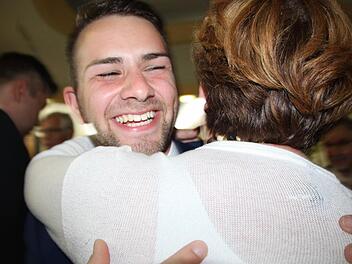Strahlender Kandidat: Claudio Kleinhans hat bei der Bürgermeisterwahl in Bad Brückenau auf Anhieb 846 Stimmen (34,63 Prozent) geholt. Foto: Ulrike Müller
