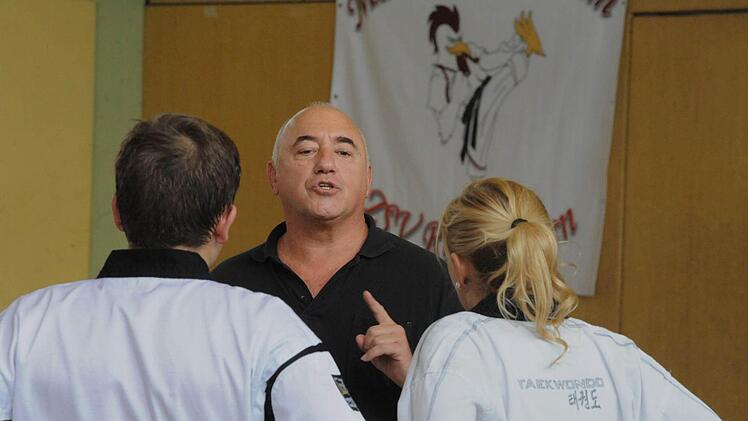 Beim Kampfsport-Training in Rannungen. Foto: Hopf