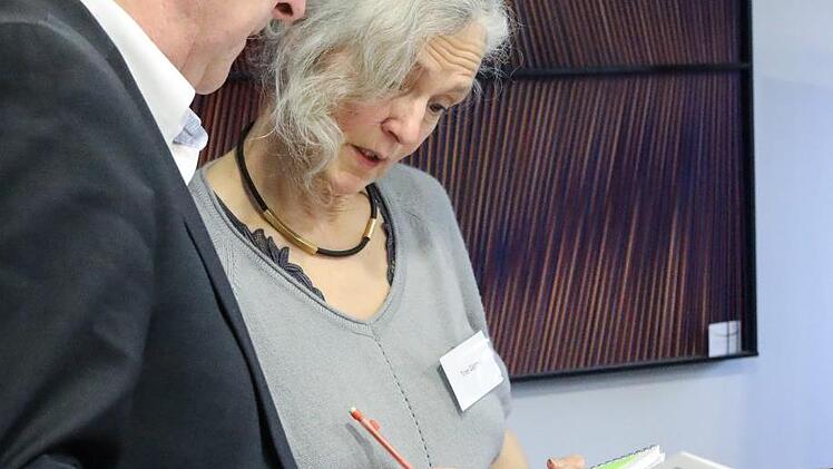 Denkwerkstatt "Bamberg 2050": Blick auf den Workshop "Wie lernen und kommunizieren wir?". Foto: Barbara Herbst