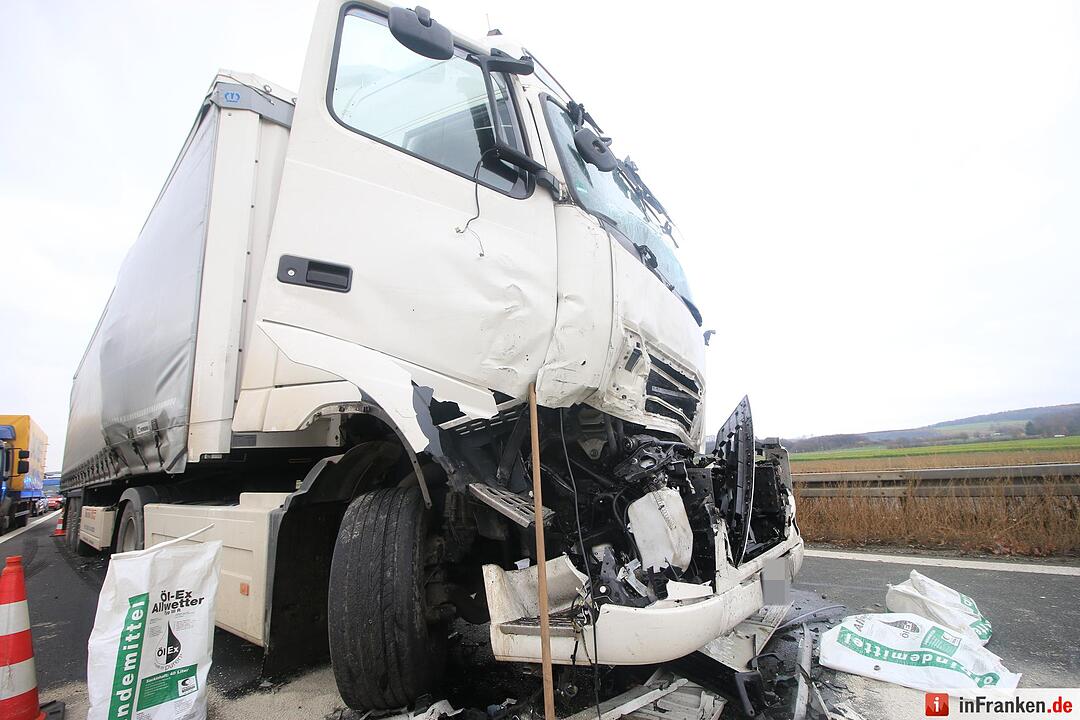Lkw-Unfall auf A73 bei Buttenheim