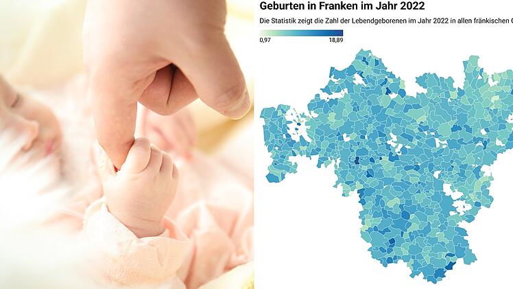 Frankens Baby-Boomer: In welchen fränkischen Orten 2022 die meisten Kinder zur Welt kamen