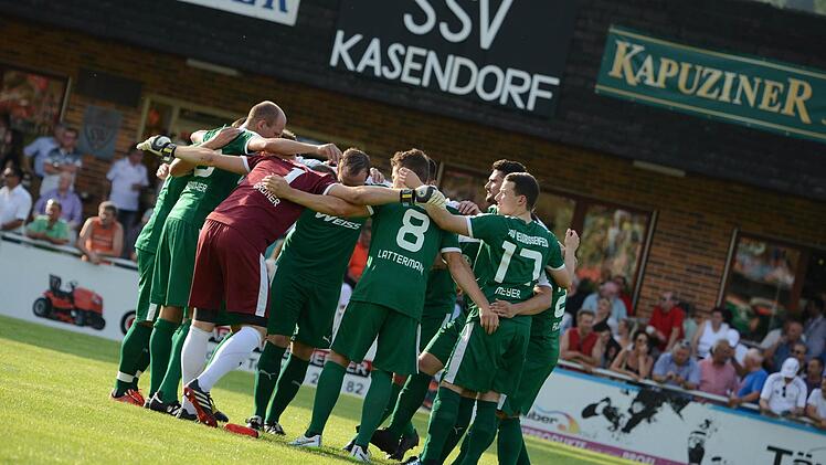 Der TSV Neudrossenfeld schwört sich auf Spiel 1 ein. Foto: Alexander Muck