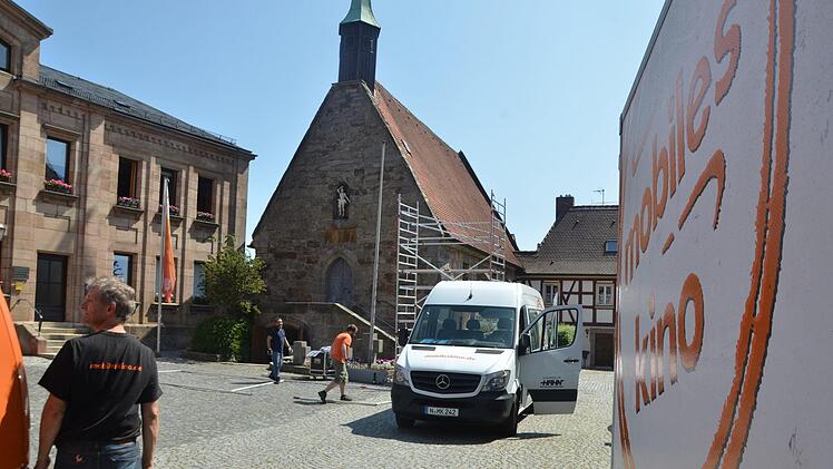 Der Aufbau am Vormittag