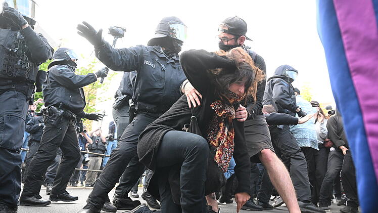 Proteste nach Urteil gegen Lina E.