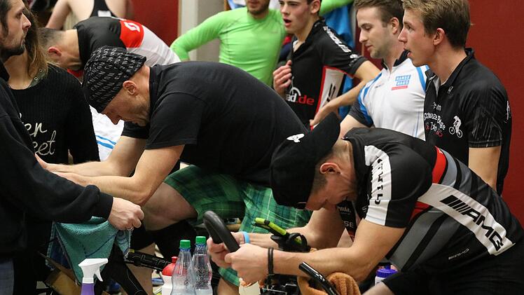 Der Radsport boomt in der Rhön selbst im Winter unter dem Hallendach, wie hier in Oberleichtersbach. Ein Mountainbikekonzept will das Potenzial nutzen. Sebastian Schmitt
