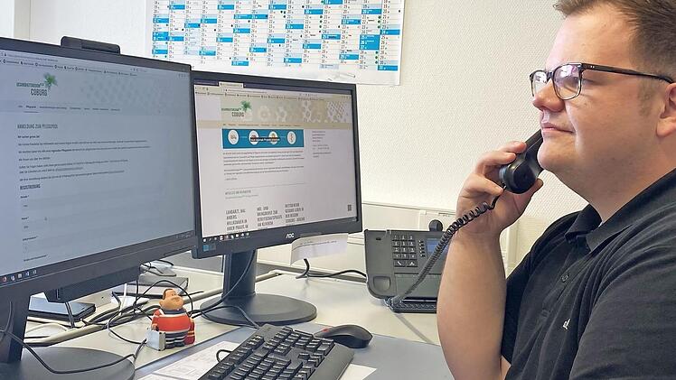 Fabian B&auml;tz hofft auf weitere Helfer, um die Kr&auml;fte in den Pflegeeinrichtungen in Stadt und Landkreis Coburg zu unterst&uuml;tzen. Foto: privat