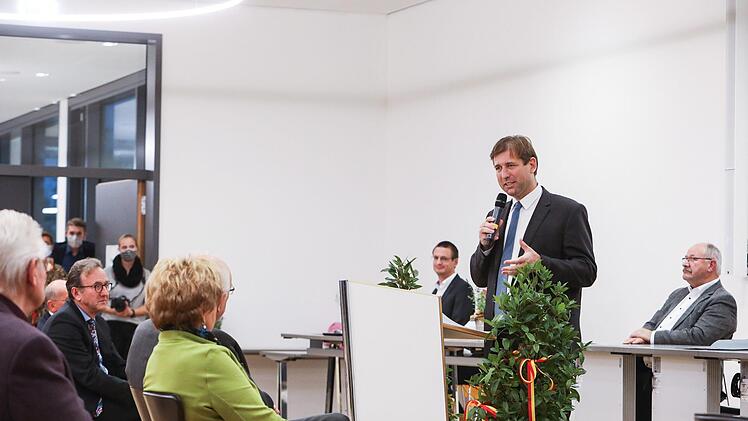 Landrat Hermann Ulm eröffnete die Einweihung. Barbara Herbst