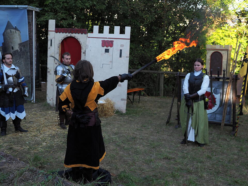 Auf der Burgruine in Bad Kissingen