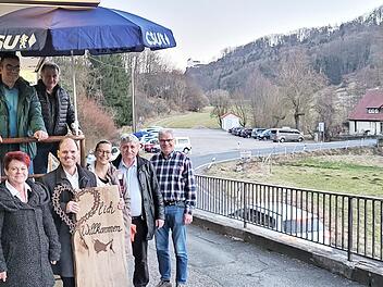 Von oben links: Siegfried Senfft, Stefan Förtsch, Heinz Schäfer; Mitte: Heinrich von Pölnitz; unten von links: Ina Zillmer, Michael Hofmann, Diana Könitzer, Günther Fischer und Alfred Ledig.