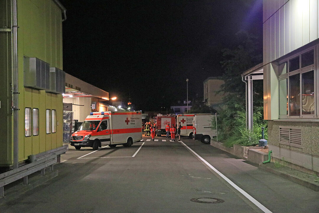 Feuerwehreinsatz bei INA-Schaeffler in Höchstadt