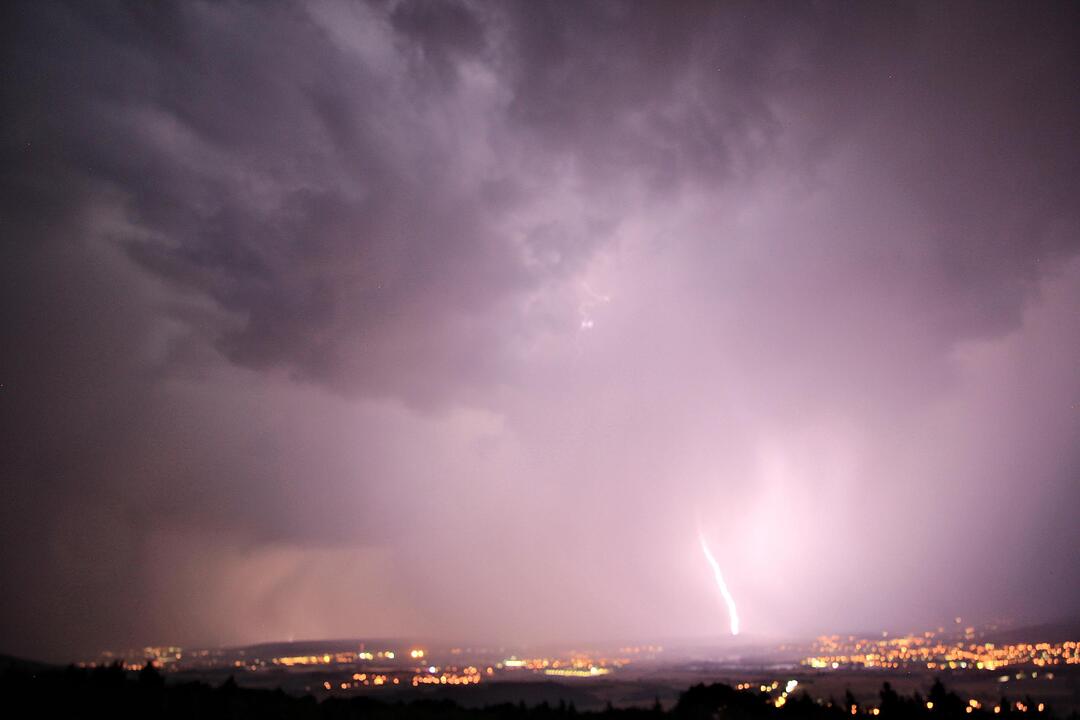 Blitz und Donner über Franken