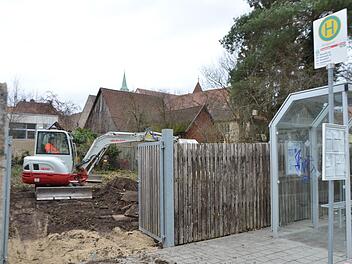 Das Grundstück an der Schütt ist in den vergangenen Tagen vorbereitet worden.  Foto: Bernhard Panzer