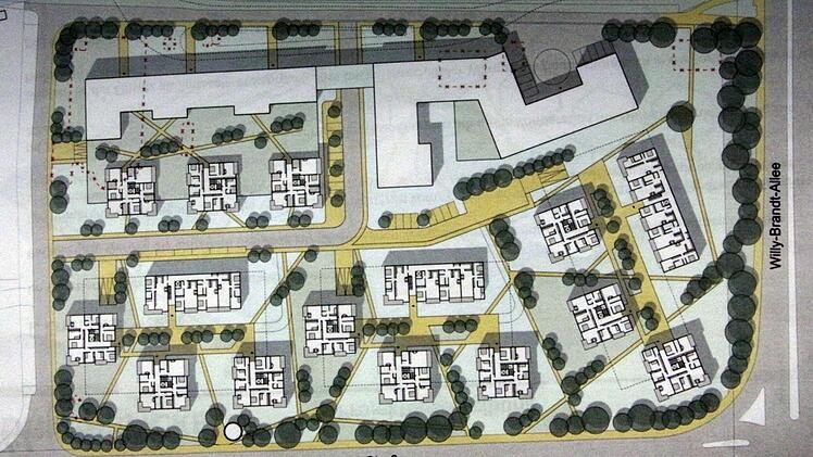 Förderfähigen Geschosswohnungsbau plant die Hamburger Firma Dignus auf dem Jahn-Gelände . Foto: Repro/FT