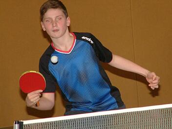 Der Sieger bei den Jungen 15 heißt Oskar Fiedler vom TTC Unterzettlitz. Foto: Hans Franz